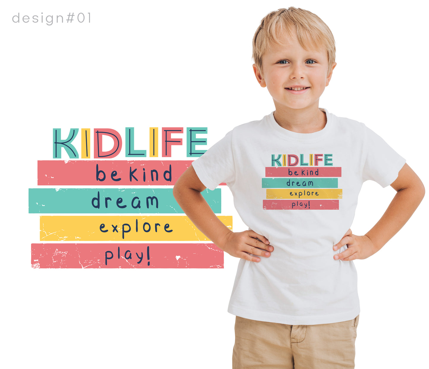 KIDLIFE BE KIND, DREAM, EXPLORE, PLAY TSHIRT