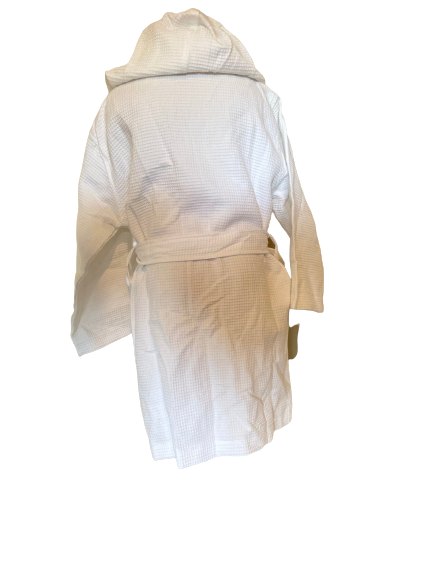 Kid's Hooded Waffle Kimono Spa Robe