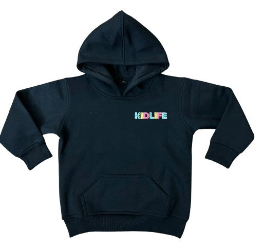 Preorder  Sale Black Puff Print Logo Hoodie